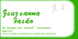 zsuzsanna hasko business card